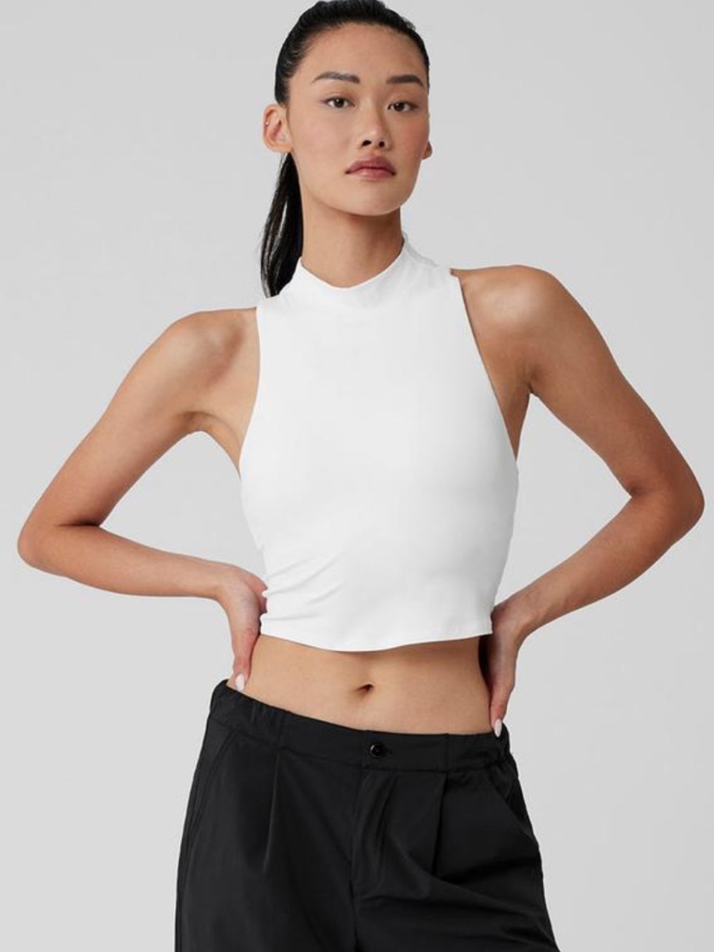 Alo built in bra tank white S